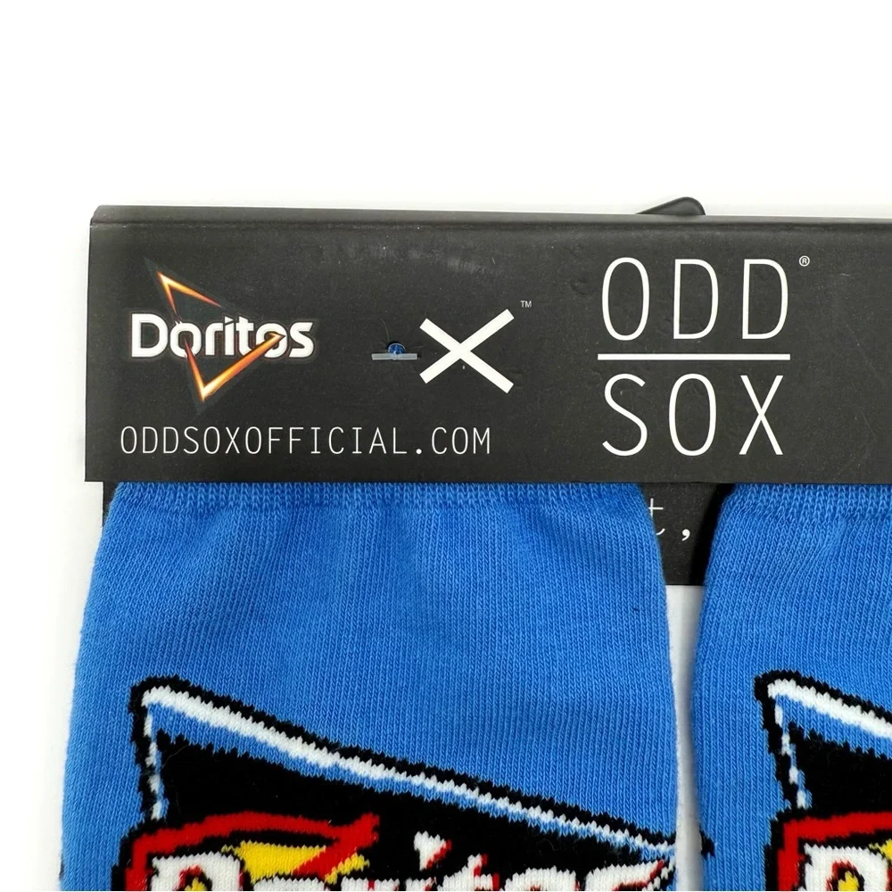 Odd Sox Doritos Cool Cooler Ranch Crew Socks Mens Womens Blue Fun Novelty Gift